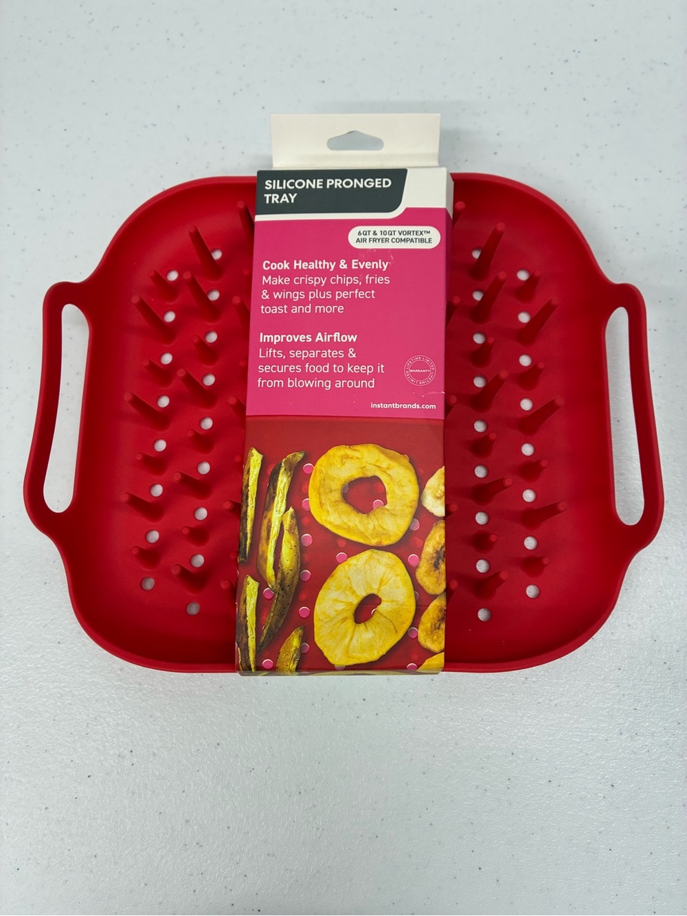 Instant Pot silicone pronged tray red 4 quart 10 quart new in package